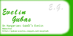 evelin gubas business card